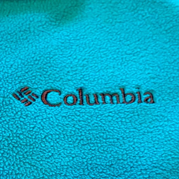 Columbia Men’s 1/4 Zip Fleece Pullover Aqua Lightweight Three Season Size Large - Picture 4 of 4